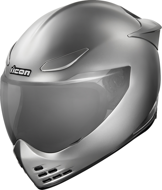 Icon Domain Cornelius Silver Unisex Adult Motorcycle Street Full Face Helmet