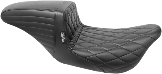 Le Pera Kickflip Diamond Stitch Seat fits 2008-2024 Harley Touring LK-597DM