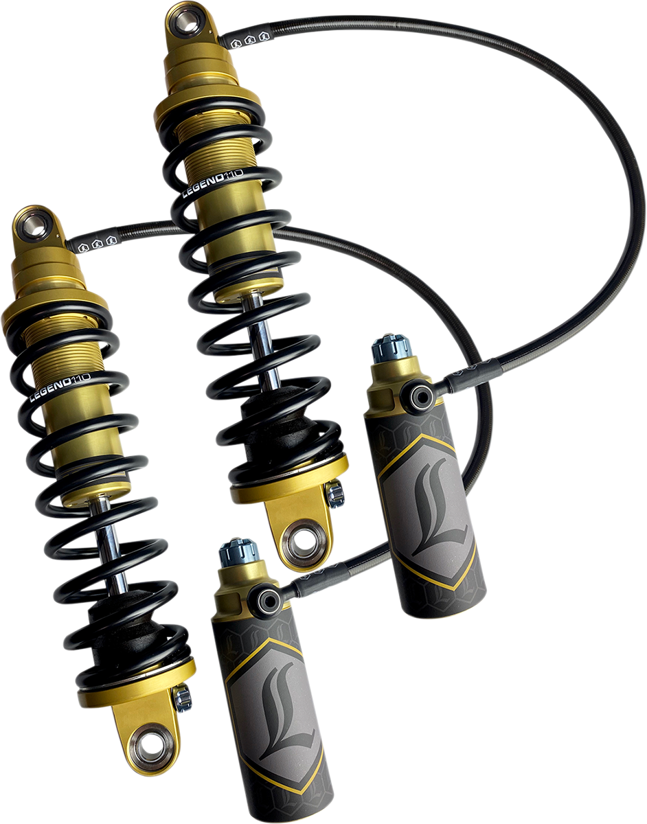 Legend REVO ARC Remote Reservoir 14" Standard Rear Shocks 2009-13 Harley Touring