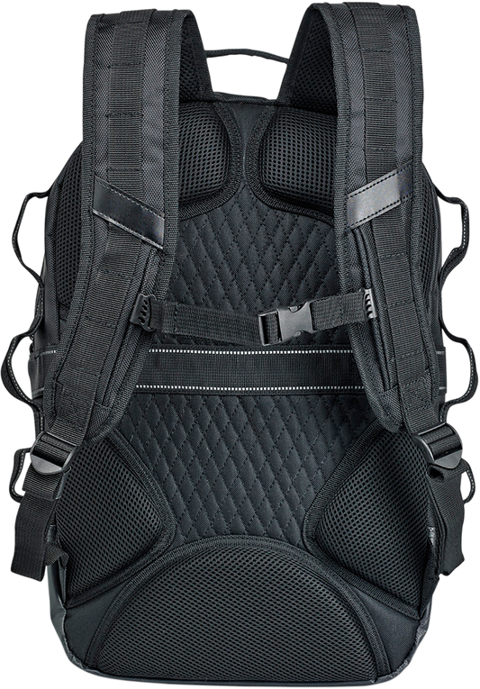 Biltwell Black Exfil-48 Molle Motorcycle Sissy Bar Backpack Bag for Harley