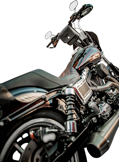 Saddlemen D144 T-Bar Handlebar Rigid Universal Storage Bag for Harley Davidson