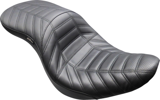 Le Pera Maverick Daddy Long Leg Track Pleated Seat for 2018-2025 Harley Softail