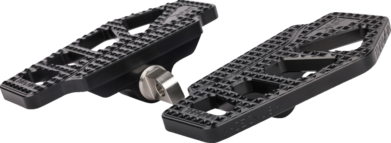 Thrashin Apex Mini Front/Rear Black Floorboards for 1957-2017 Harley Davidson