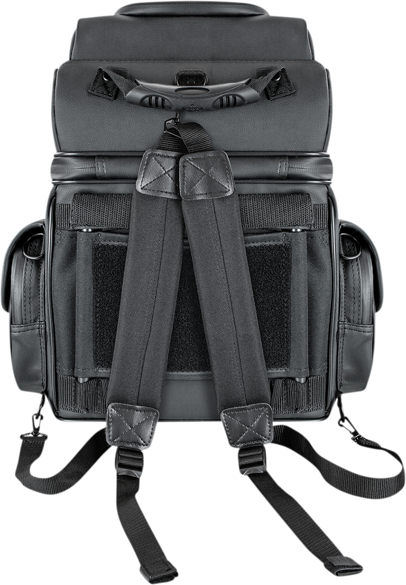 Saddlemen BR1800D Black Rear Motorcycle Sissy Bar Bag Luggage fits Harley