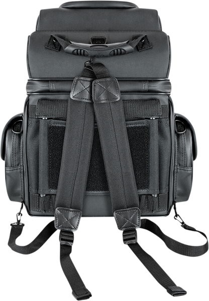 Saddlemen BR1800D Black Rear Motorcycle Sissy Bar Bag Luggage fits Harley