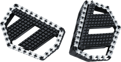 Kuryakyn 3285 Riot Black Universal Motorcycle Mini Floorboard Kit for Harley