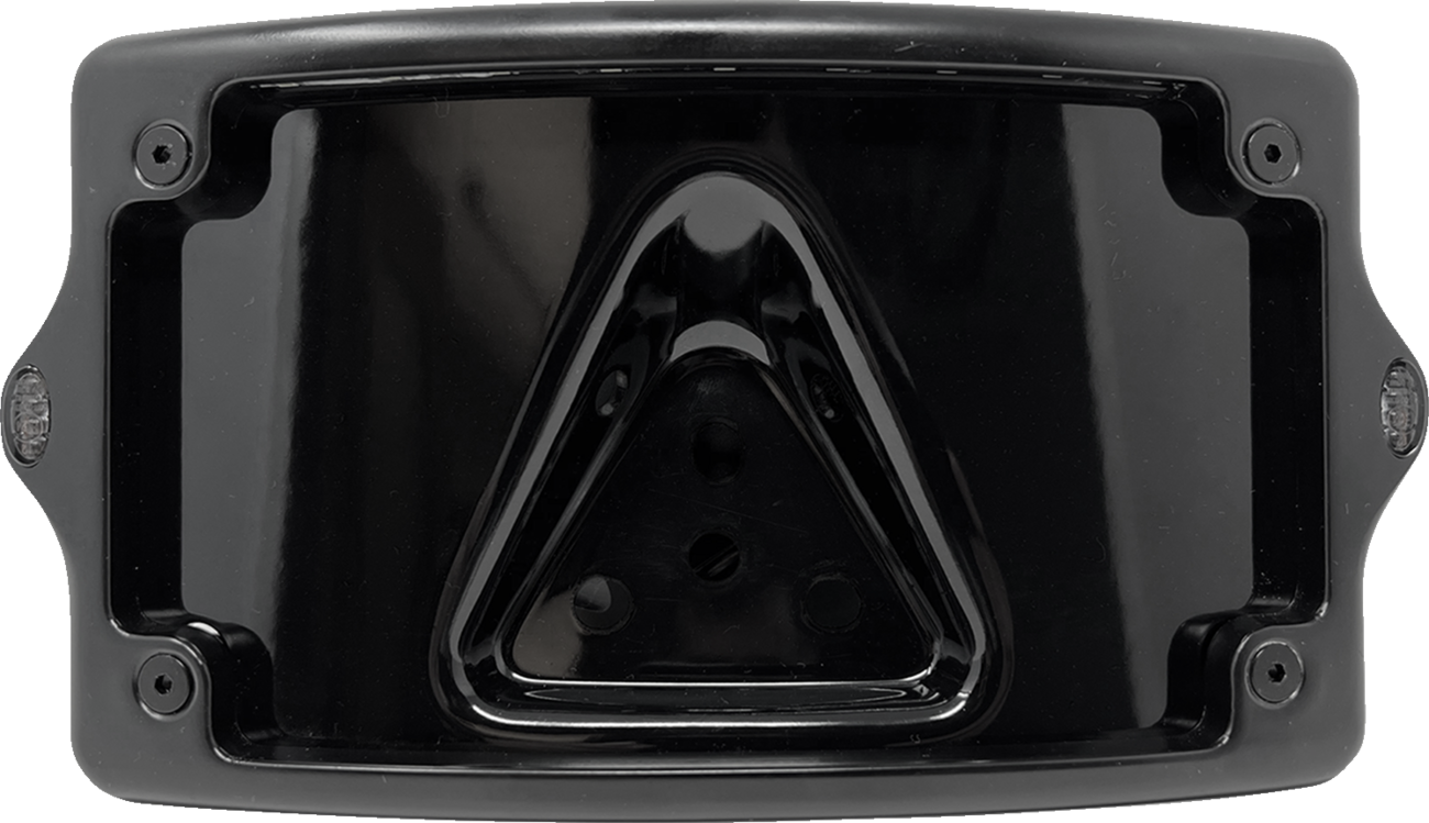 Kodlin Elypse Black Curved LED License Plate Kit for 3-Hole Mount Harley Models