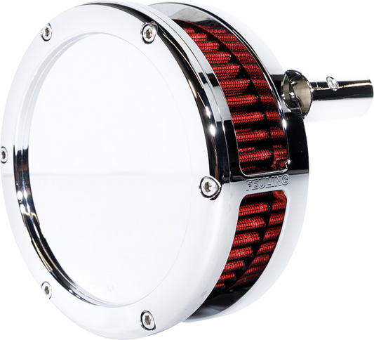 Feuling BA Slim Solid Chrome Air Filter Kit fits 2008-17 Harley Touring Softail