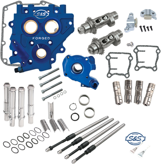 S&S Blue 585 Easy Start Camchest Kit 2006-2017 Harley Dyna Touring Softail FXS