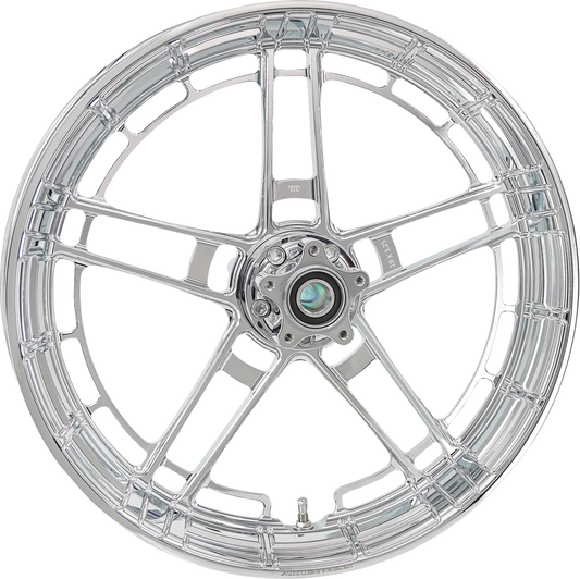 Arlen Ness Flatline Chrome 21" x 3.5" Front Motorcycle Wheel for Harley Davidson