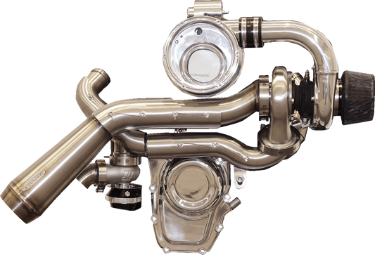 Trask  Brushed Tornado Turbo Performance Kit for 2017-2023 Harley Davidson M8