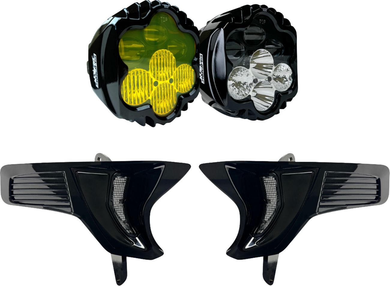 Custom Dynamics Shark Demon Headlight Fog Light Kit 2023-2025 Harley Road Glide