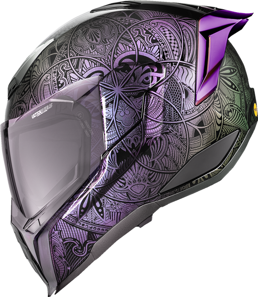 Icon Ultraflite Opal Mandala Purple MIPS Full Face Adult Motorcycle Helmet