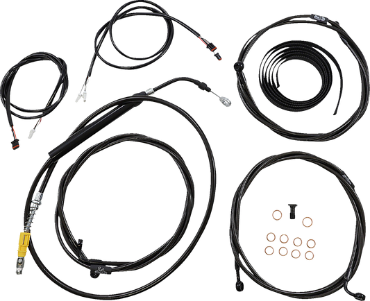 La Choppers Mini Ape Hanger Plug/Play Black Cable Kit 2021-23 Harley Road Glide
