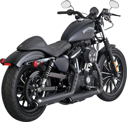 Vance & Hines Black Twin Slash Slip on Mufflers 2014-2022 Harley Sportster 46361