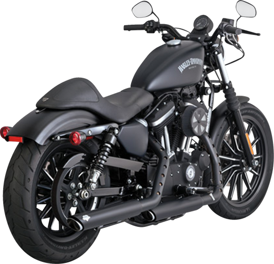 Vance & Hines Black Twin Slash Slip on Mufflers 2014-2022 Harley Sportster 46361