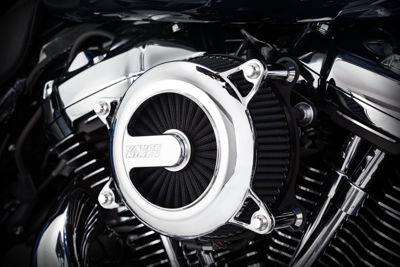 Vance & Hines VO2 Chrome Rogue Air Filter Kit for 2008-17 Harley Touring Softail