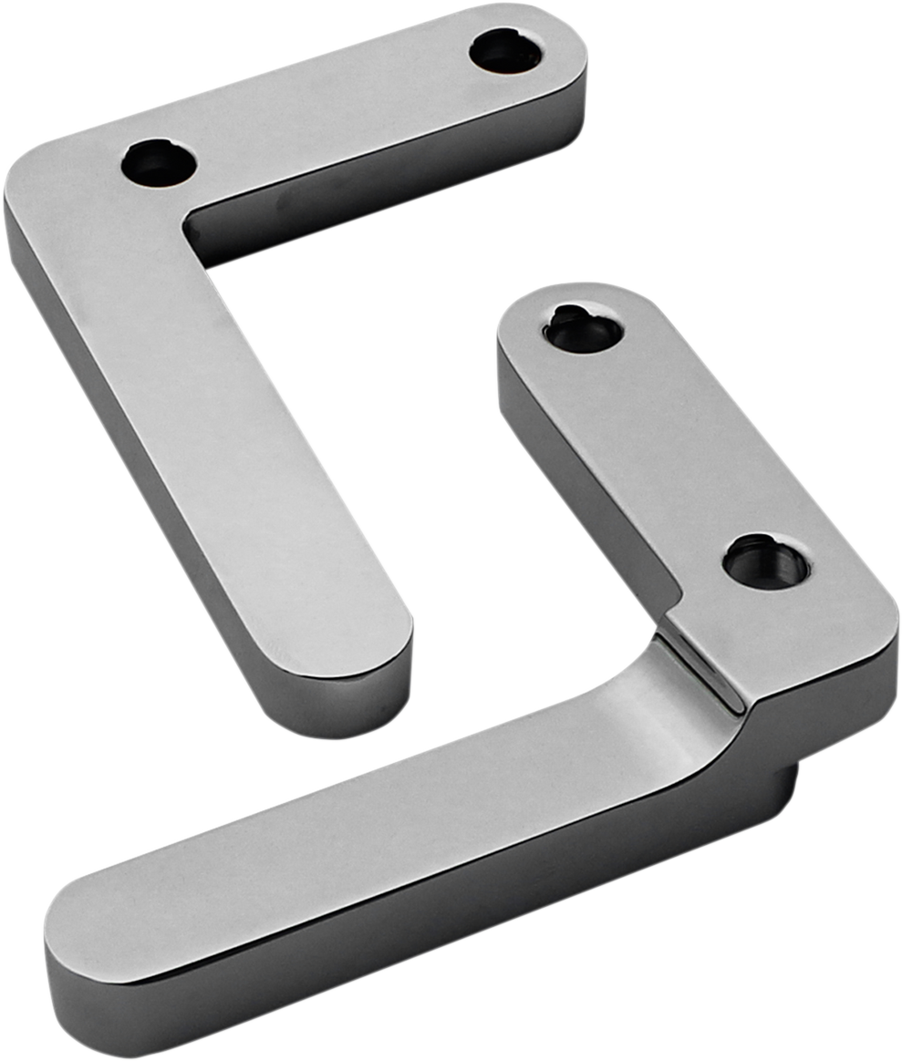 Klock Werks Satin Motorcycle Fender Mounting Blocks 1986-2016 Harley Softail