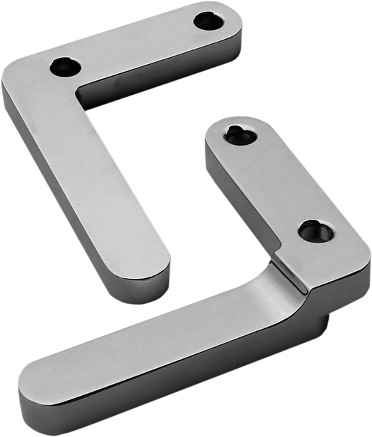 Klock Werks Satin Motorcycle Fender Mounting Blocks 1986-2016 Harley Softail