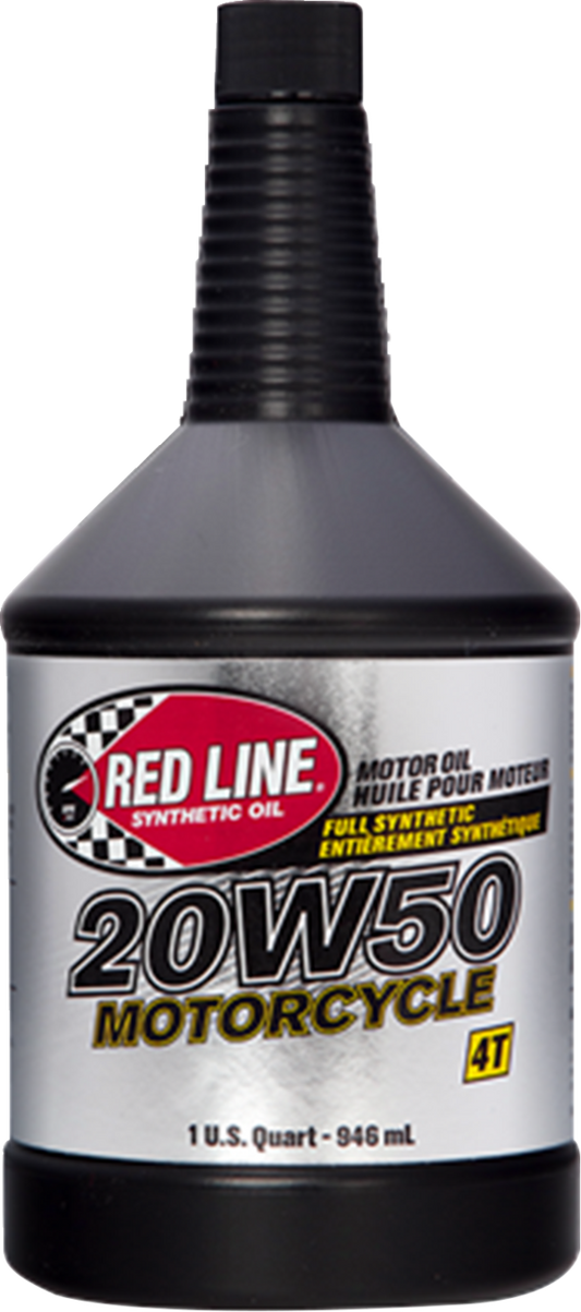 Red Line 1 Quart 20W-50 Synthetic Motor / Engine Oil for Harley Davidson