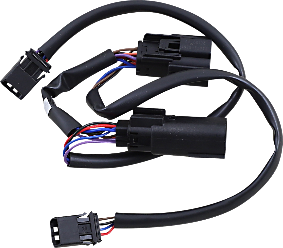 Custom Dynamics Dual Plasma Rods Wiring Adapter 2010-2013 Harley FLHX FLTRX