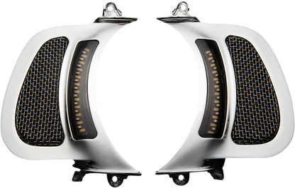 Custom Dynamics LED Fairing Vent Inserts 2015-2024 Harley Road Glide Models