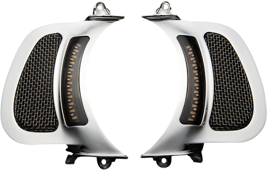 Custom Dynamics LED Fairing Vent Inserts 2015-2024 Harley Road Glide Models