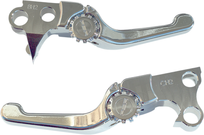 PSR Shorty Anthem Chrome Adjustable Hand Levers 1996-2017 Harley Softail Touring