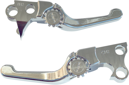PSR Shorty Anthem Chrome Adjustable Hand Levers 1996-2017 Harley Softail Touring