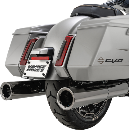 Vance & Hines Hi-Output Dark Chrome Slip On Mufflers for 2017-25 Harley Touring