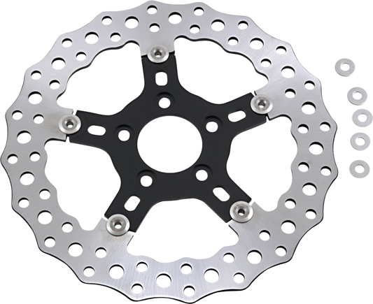 Arlen Ness Jagged 11.8 Floating Front Brake Rotor 06-17 Harley Softail Touring