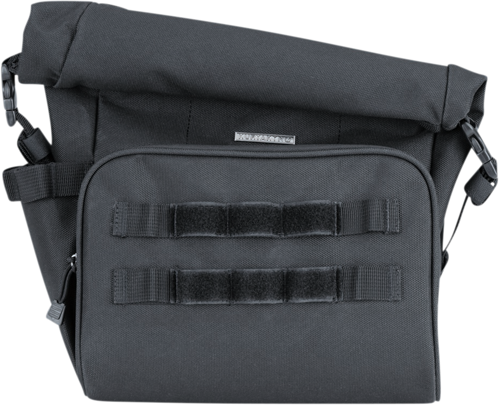 Kuryakyn 5170 Hoodrat Universal Textile Slant Motorcycle Black Swing Arm Bag