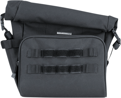 Kuryakyn 5170 Hoodrat Universal Textile Slant Motorcycle Black Swing Arm Bag