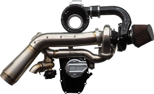 Trask Tornado Stage 2 Black Stainless Turbo Kit for 23-25 Harley Touring Softail