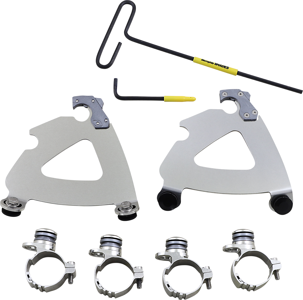 Memphis Shades Road Warrior Fairing Trigger Lock Mount Kit 2011-2019 Harley XLC