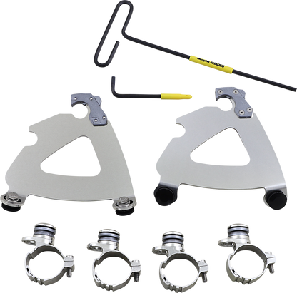 Memphis Shades Road Warrior Fairing Trigger Lock Mount Kit 2011-2019 Harley XLC