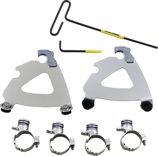 Memphis Shades Road Warrior Fairing Trigger Lock Mount Kit 2011-2019 Harley XLC