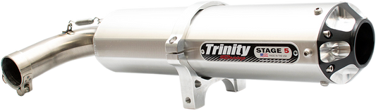 Trinity Racing Silver Single Canister Stage 5 Muffler 2016-2023 Yamaha YXZ 1000R