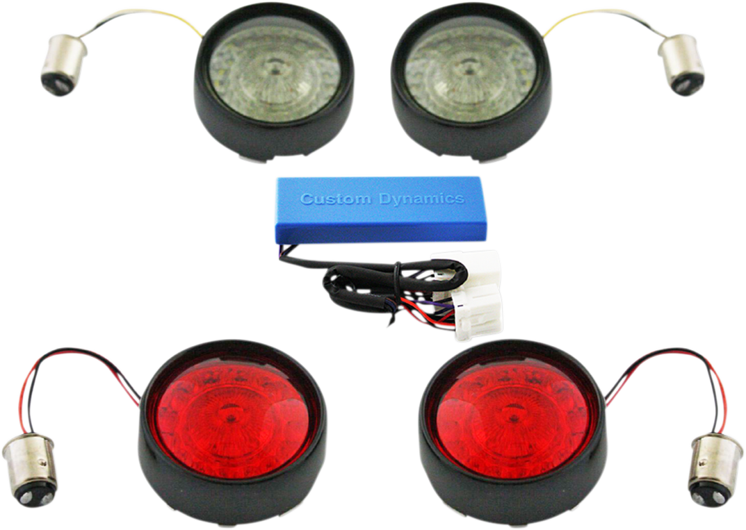 Custom Dynamics ProBeam LED Turn Signal Kit 2002-2013 Harley Softail Touring FXD