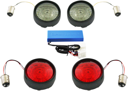 Custom Dynamics ProBeam LED Turn Signal Kit 2002-2013 Harley Softail Touring FXD