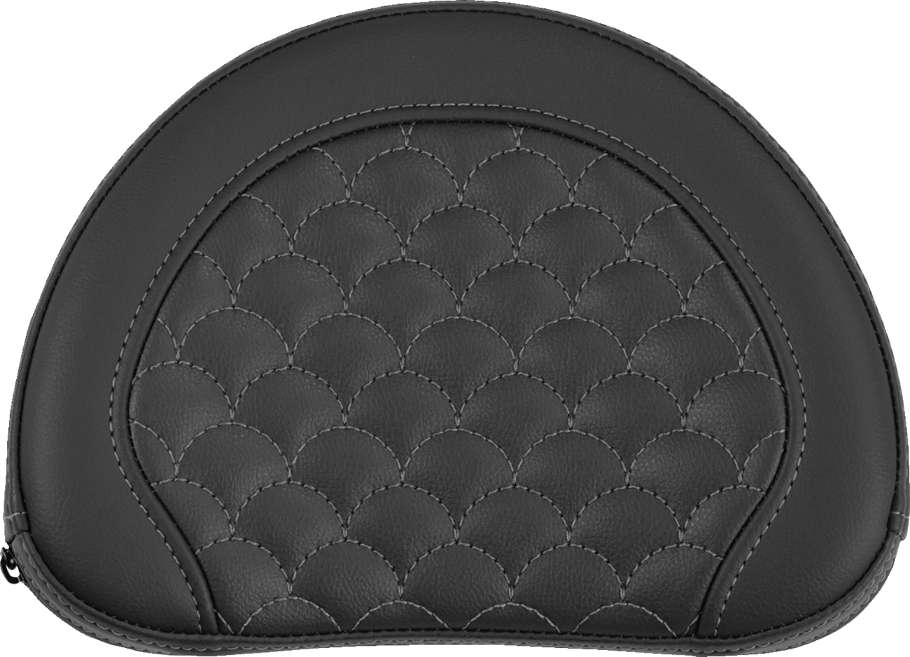 Saddlemen Contour Gray Dragon Scale Stitch Sissy Bar Backrest Pad for Harley