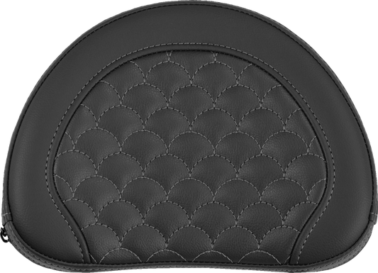 Saddlemen Contour Gray Dragon Scale Stitch Sissy Bar Backrest Pad for Harley