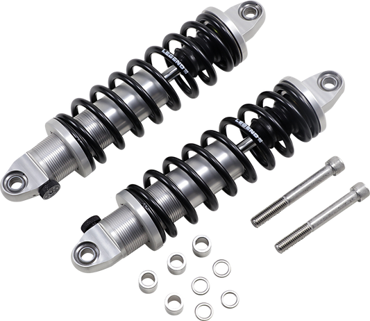 Legend Clear Anodized Standard 13" Rear Revo-A Shocks 1991-2017 Harley Dyna FXD