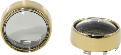 Custom Dynamics ProBeam Gold Bullet Turn Signals Bezels 2000-2024 Harley Softail
