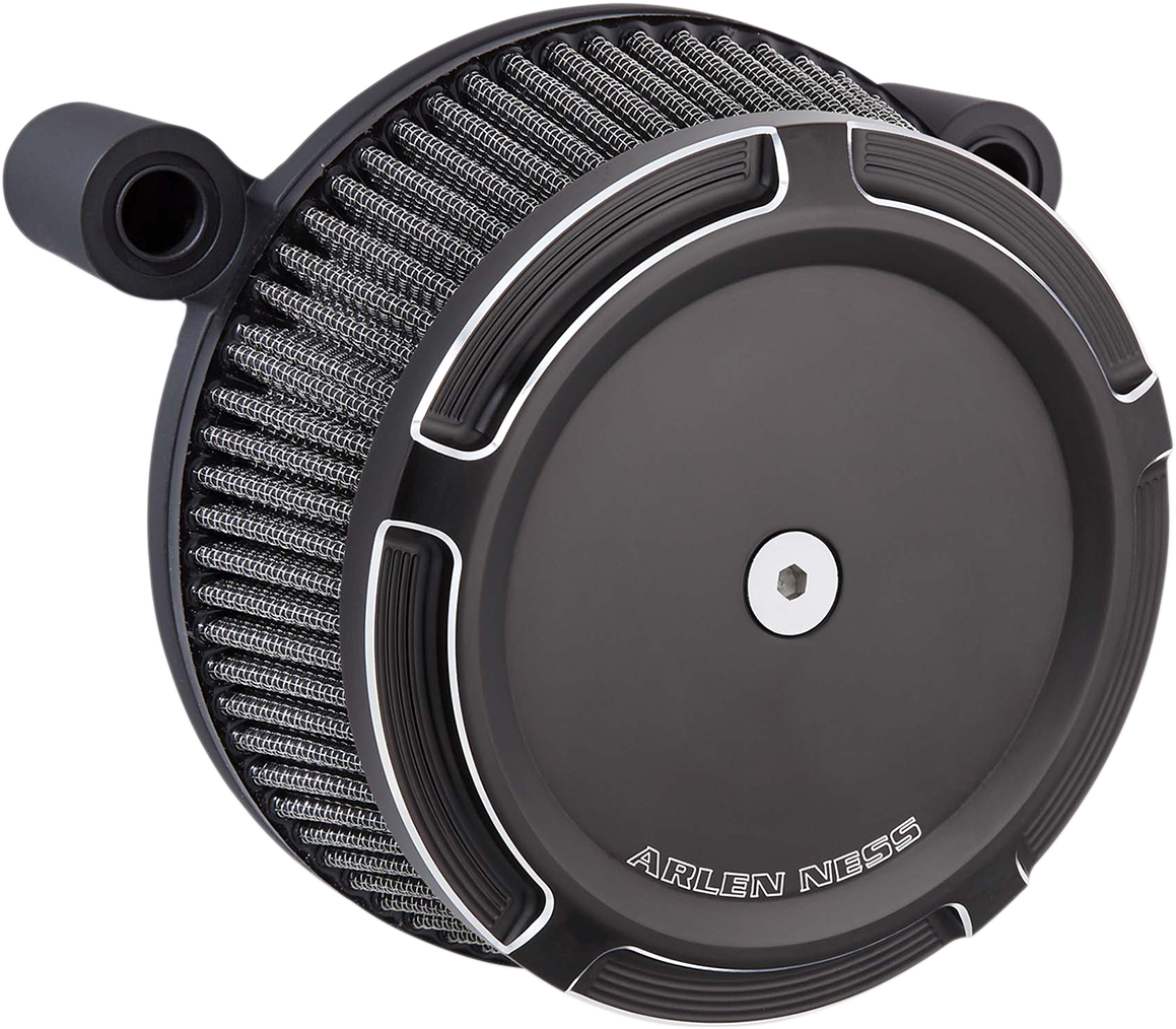 Arlen Ness Black Beveled Big Sucker Air Cleaner Kit 1999-17 Harley Dyna Touring