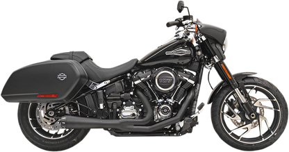 Bassani Road Rage Black 2-1 Exhaust for 2018-2023 Harley Softail FXLRST FLSB
