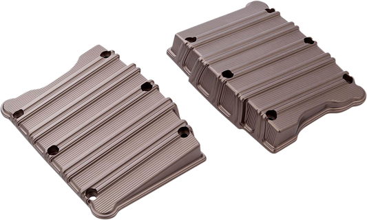 Arlen Ness 10 Gauge Titanium Rocker Box Top Covers 99-17 Harley Softail Touring