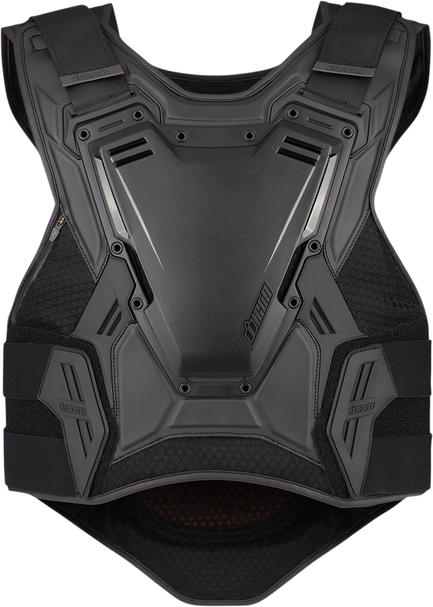 Icon Field Armor 3 Mens Black Motorcycle Riding Street Racing Protection Vest