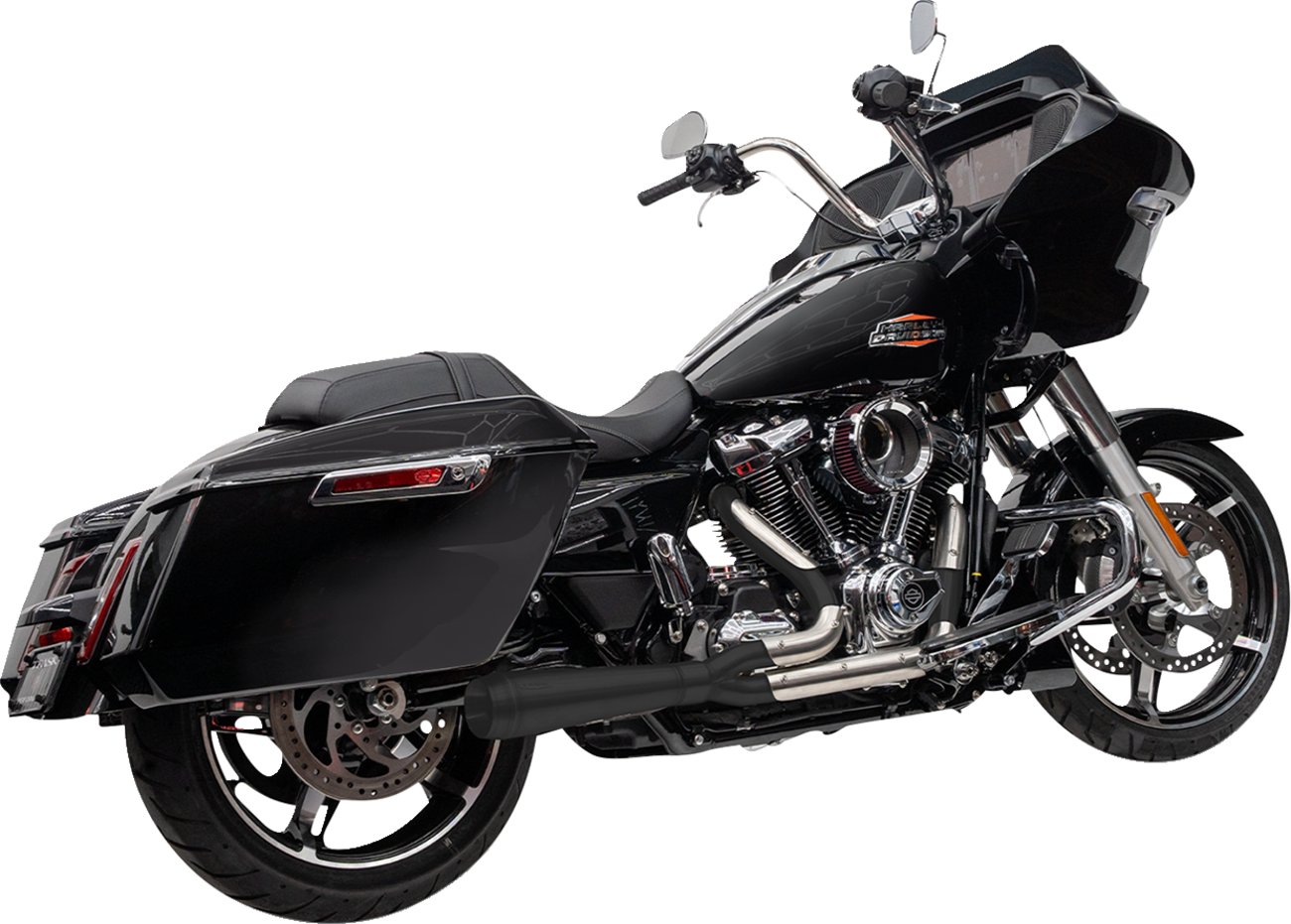 Trask Assault 2-1 Black Exhaust System fits 2023-2025 Harley Touring TM-5011BK