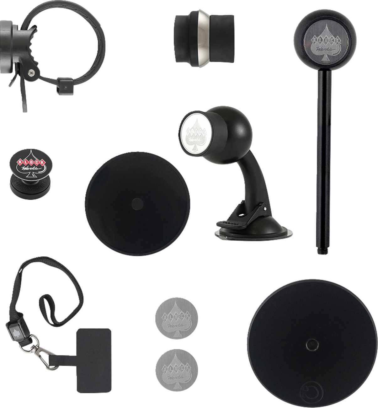 Klock Werks iOmounts Essentials Collection Universal Phone Mount Adapter Kit